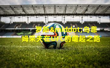 罗斯·乌菲姆采夫在UFC的崛起之路